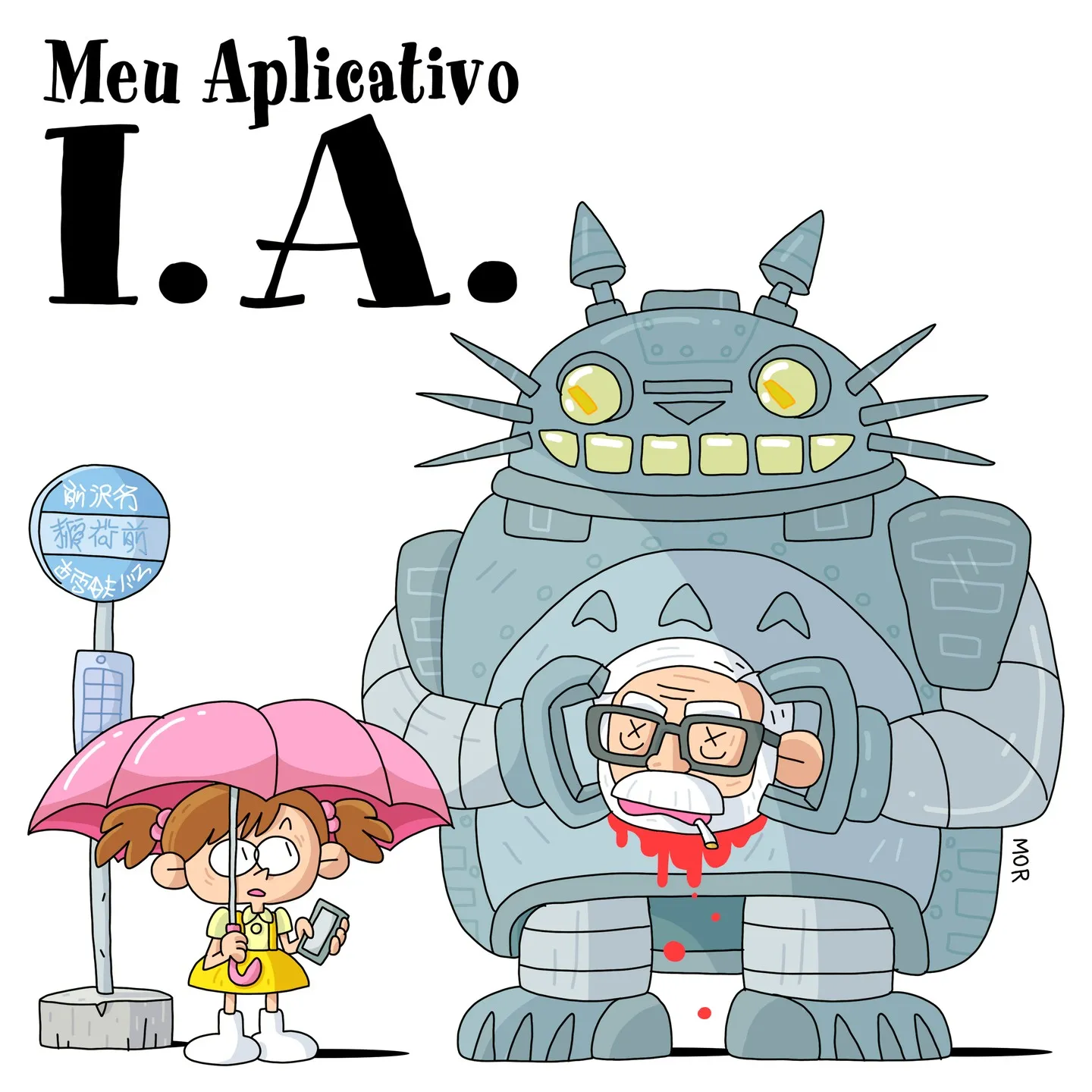 Tirinha de Claudio Mor