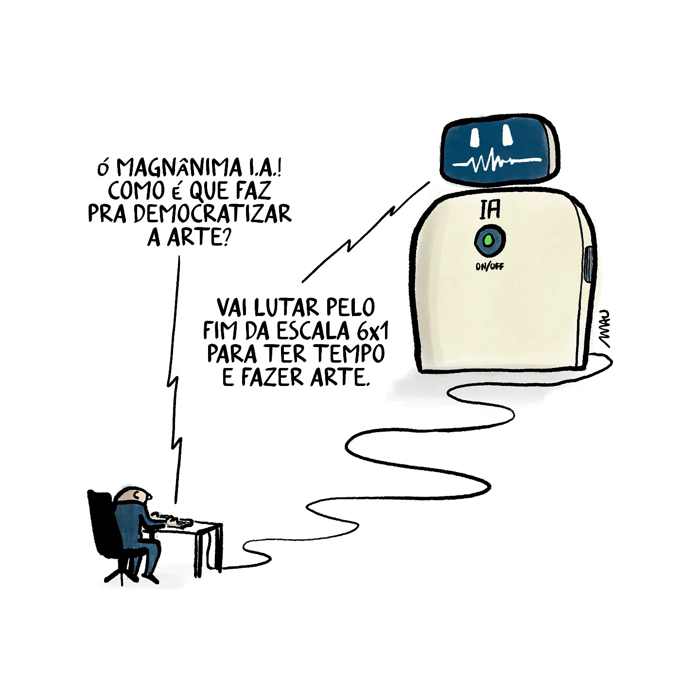 tirinha de JorgeOMau