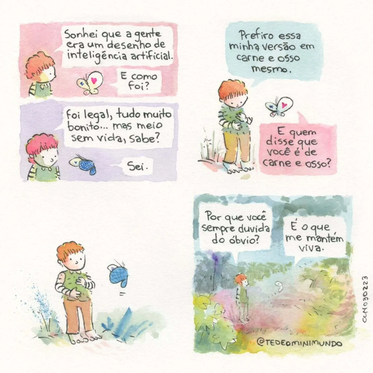 Tirinha de Caetano Cury