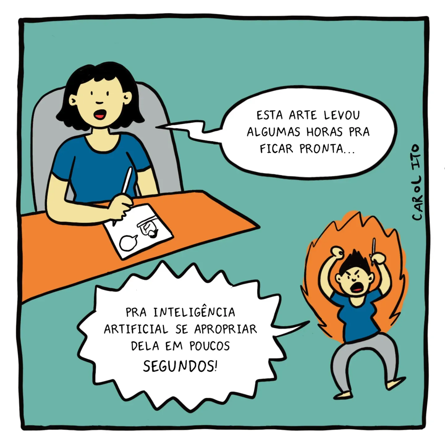 Tirinha de carol ito