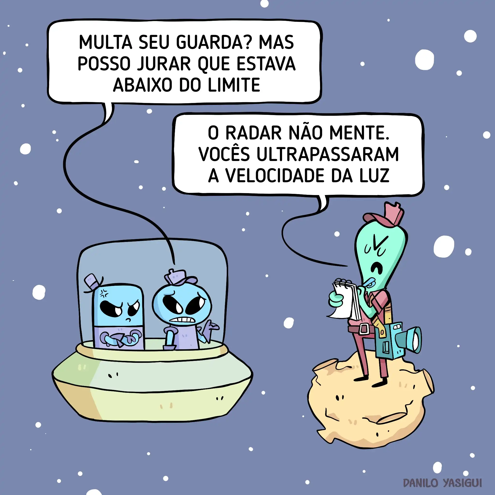 Tirinha daniloyasigui acima da velocidade