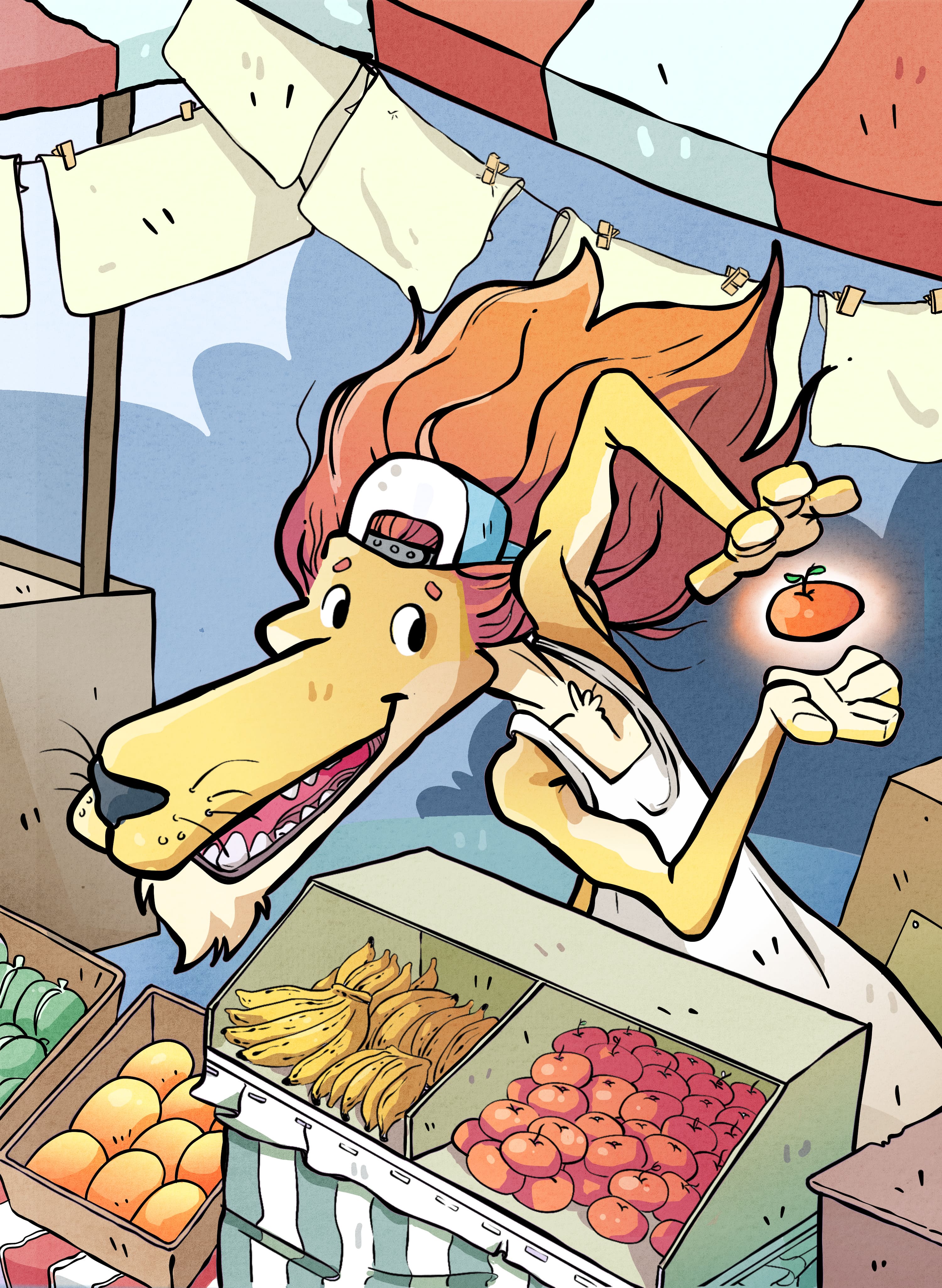 Truque na Feira | Página de Livro Infantil