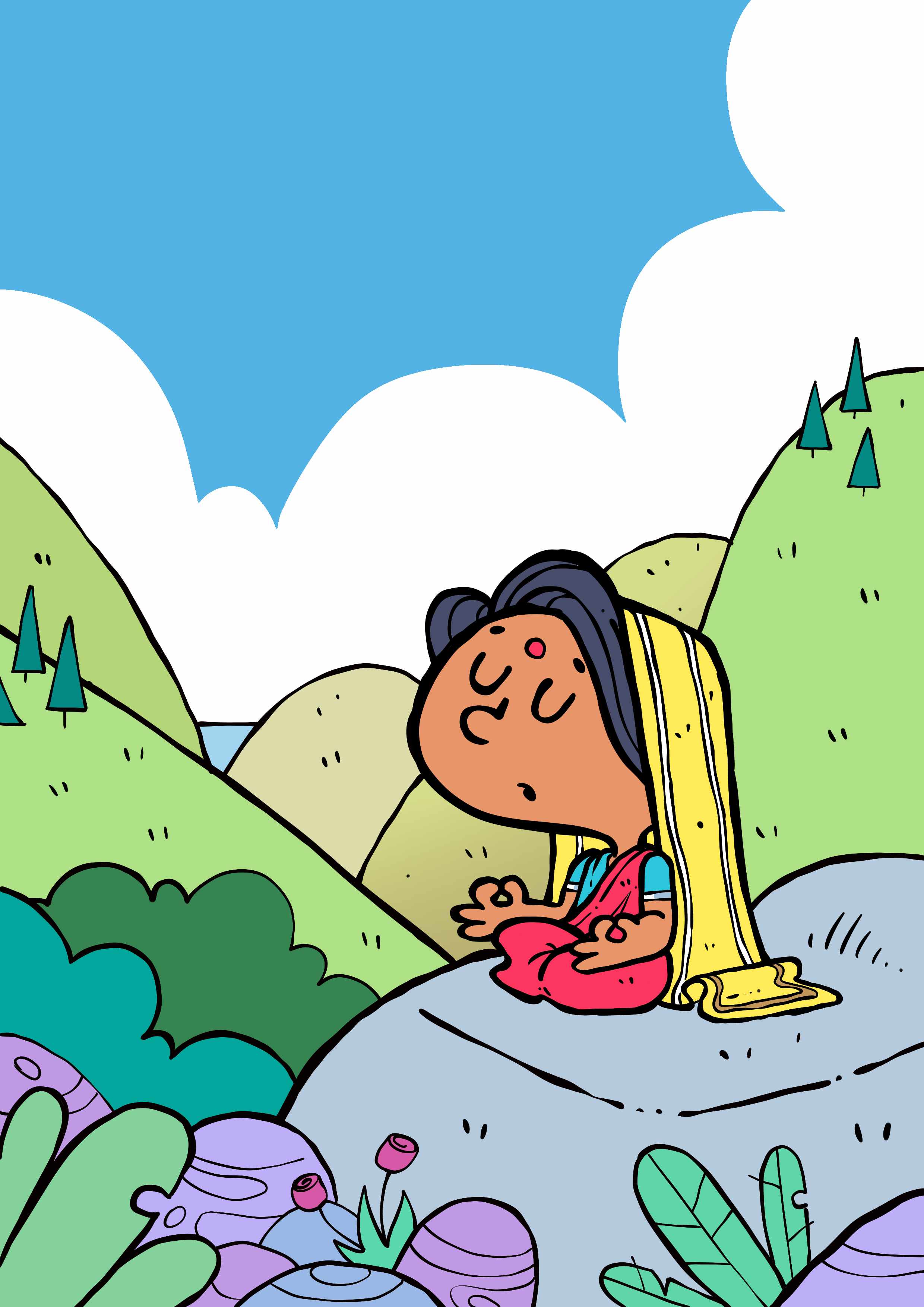 Pequena Meditadora flatcolor