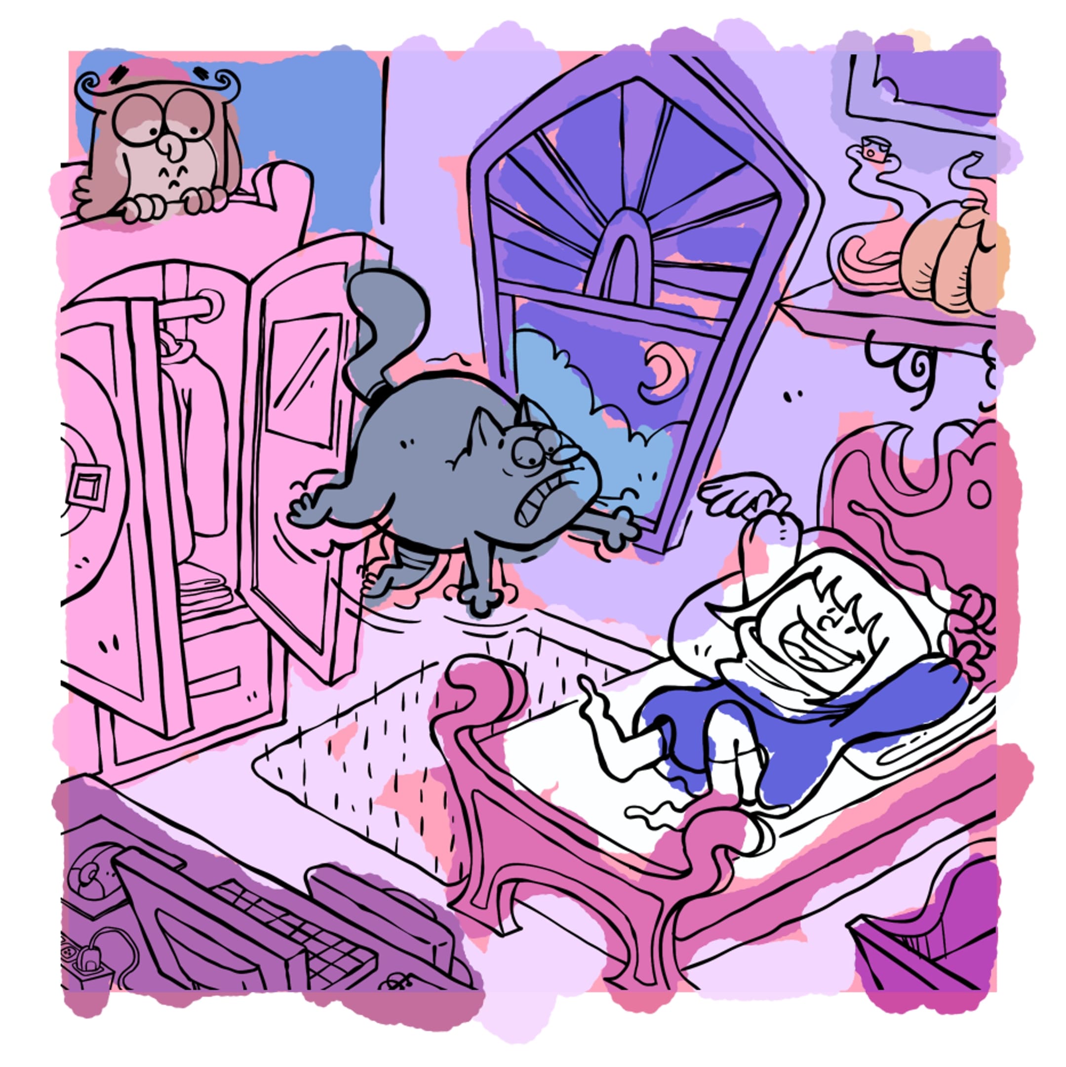 Quarto De Bruxa(esketch de cor)