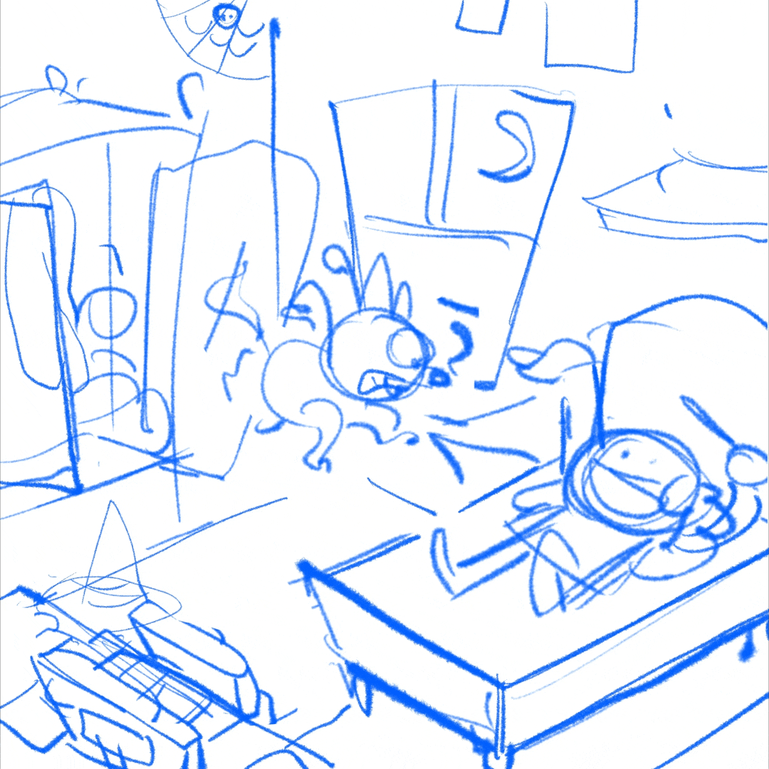 Quarto de bruxa (gif)