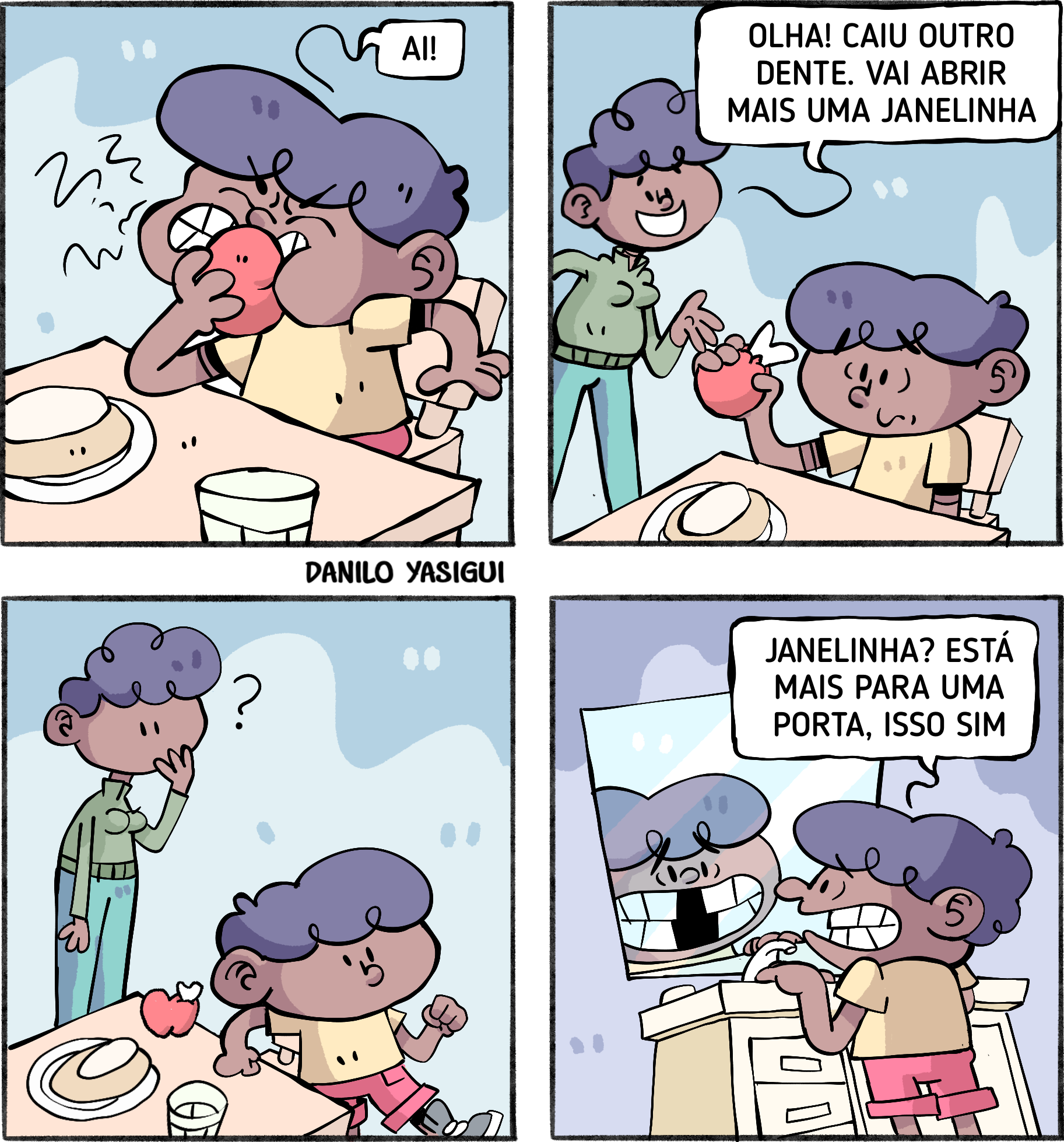 Tirinha danilo yasigui dente de casa